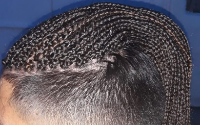 Treccine con i lati rasat Treccine fulani salerno -fulani braids napoli