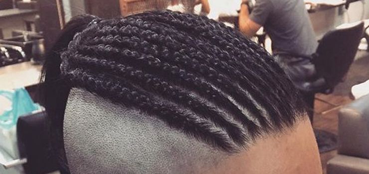 Treccine con i lati rasati Treccine afro aderenti maschile